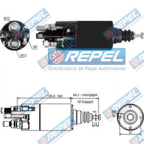 Automático Partida 24V Mitsubishi MBB Axor 3340 3344 2540 2544 4040 4044 2640 2644 Actros