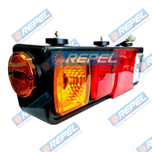 Conjunto Lanterna Traseira Guerra 2000> Com Triangulo Lado Direito