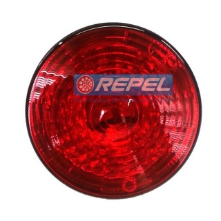 Lanterna Traseira LED Bivolt Vermelha Carretas e Implementos Randon 