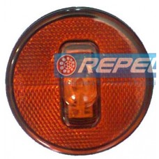 Lanterna Lateral LED 24V Carreta Guerra Sem Suporte e Plug Original Amarela