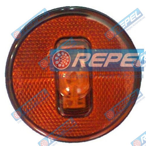 Lanterna Lateral LED 24V Carreta Guerra Sem Suporte e Plug Original Amarela
