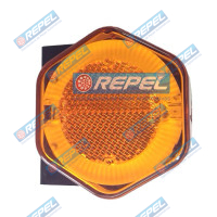 Lanterna Lateral LED Bivolt Amarela Com Suporte Adaptação Carretas Implementos e Outros