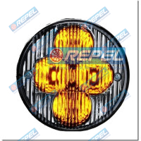 Lanterna Seta Dianteira LED 12V Marcopolo Ideale e Adaptações Cristal (Acende Amarela ) 4Leds