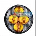 Lanterna Seta Dianteira LED 24V Marcopolo Ideale e Adaptações Cristal (Acende Amarela ) 4Leds