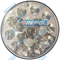 Lanterna Traseira LED Bivolt Carretas Barcos Implementos Reboque Redonda Meia Luz e Freio e Ré (VM e CR) 135MM 13,5Cm