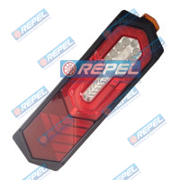 Conjunto Lanterna Traseira LED Bivolt Carretas e Implementos e Cegonhas Trailer Lado Direito 