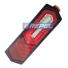 Conjunto Lanterna Traseira LED Bivolt Carretas e Implementos e Cegonhas Trailer Lado Direito 
