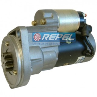 Motor Partida Hitachi 12V 9D Yanmar 4TNE94 4D94E Komatsu Yale GDP 060 Samsung SE50-3 c/ Motor Yanmar