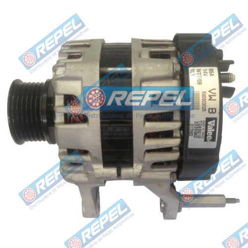 Alternador Valeo Gol G4 G5 Voyage G5 Saveiro G5 Fox 1.0 1.6 S/AR 12V 65Amperes