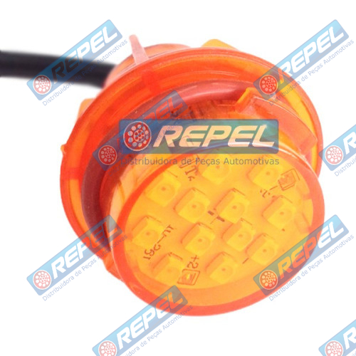 Soqled (SOKLED) SMD Bivolt Amarelo 1polo e 2polo Universal Carretas e Caminhões Lanternas