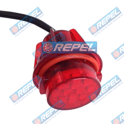 Soqled (SOKLED) SMD Bivolt Vermelho 1polo e 2polo Universal Carretas e Caminhões Lanternas