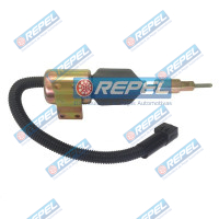 Válvula Solenoide Afogamento Caminhão VW Cargo Cummins 24V 3Terminais Plug Oval Ônibus 16180