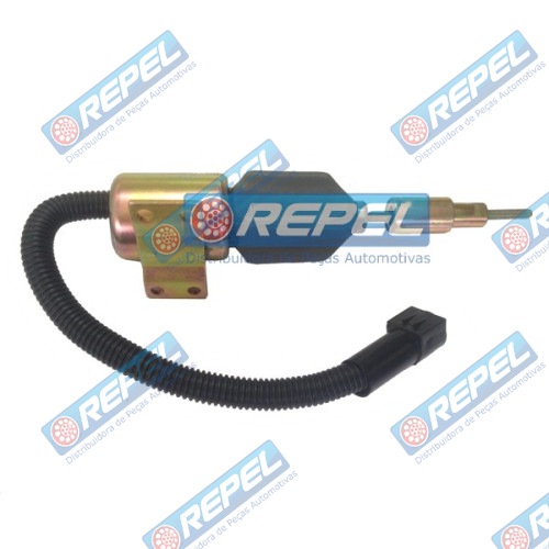 Válvula Solenoide Afogamento Caminhão VW Cargo Cummins 24V 3Terminais Plug Oval Ônibus 16180