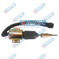 Válvula Solenoide Afogamento MWM Cummins 12V Caminhão VW Cargo MotoBomba Motor Estacionário