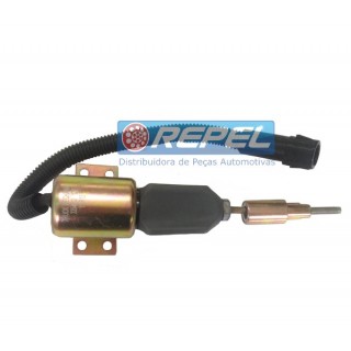 Válvula Solenoide Afogamento MWM Cummins 12V Caminhão VW Cargo MotoBomba Motor Estacionário