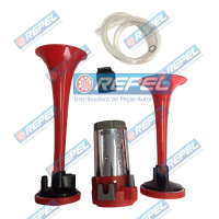 Buzina Elétrica AR CNH Case 00135986 7000 7700 Colhedora Cana e Adaptações em Caminhões Carretas Tratores 24V 