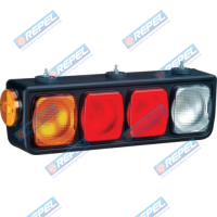 Conjunto Lanterna Traseira Carreta Guerra Lado Esquerdo