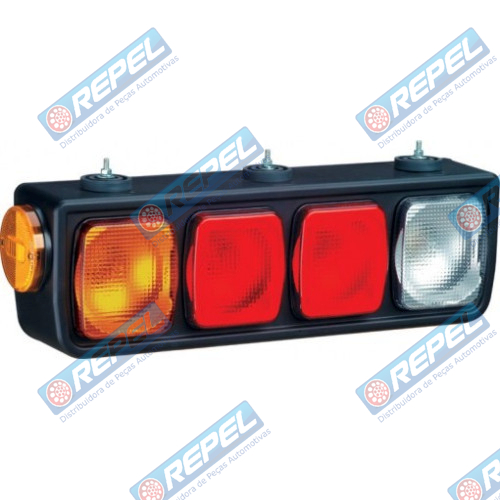 Conjunto Lanterna Traseira Carreta Guerra Lado Esquerdo